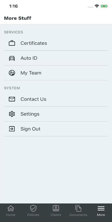 insurance app preview